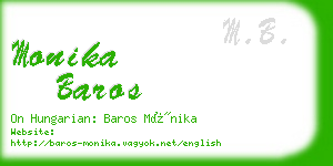 monika baros business card